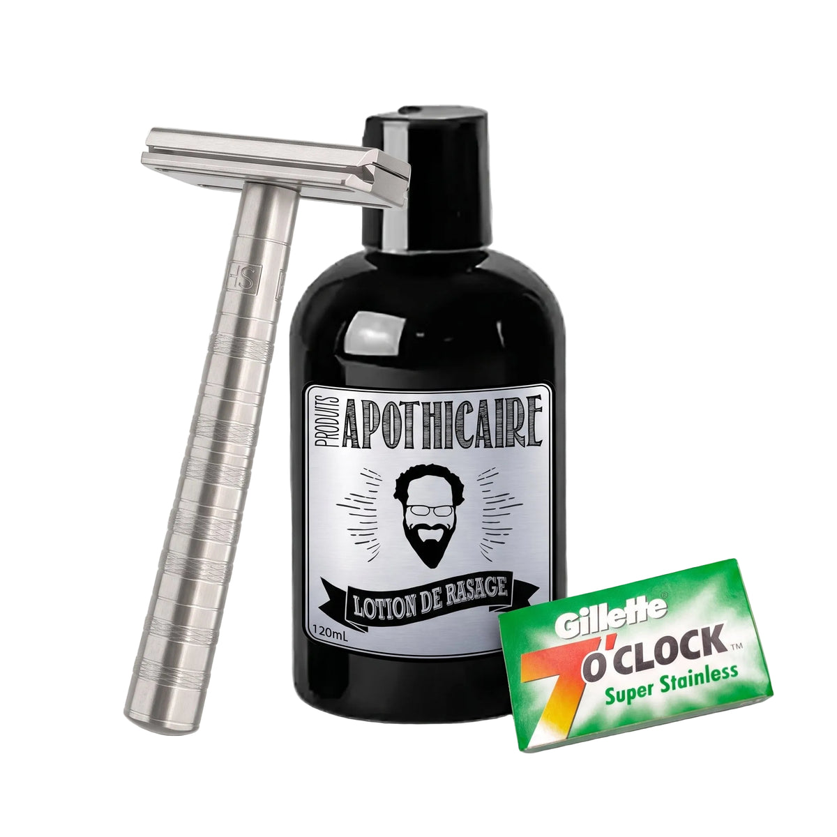 Ensemble promotionnel Henson AL13 Mild – Rasoir + Lotion de rasage + 5 lames Gilette
