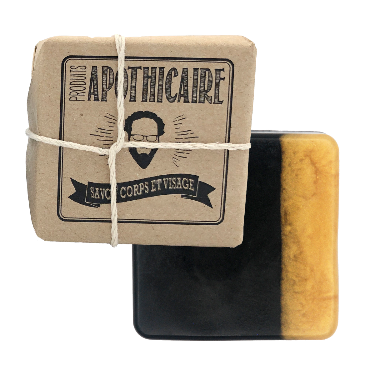 Savon exfoliant au charbon pour corps et visage – 110 g